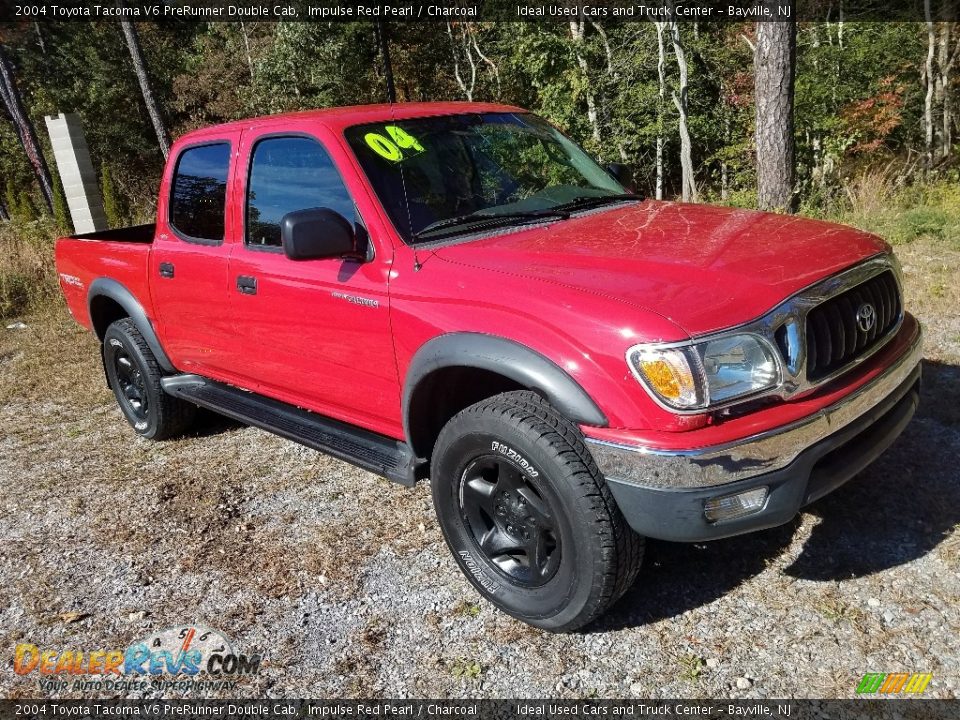 2004 Toyota Tacoma V6 PreRunner Double Cab Impulse Red Pearl / Charcoal Photo #3