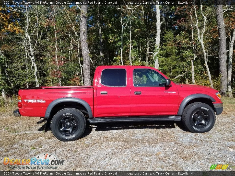 2004 Toyota Tacoma V6 PreRunner Double Cab Impulse Red Pearl / Charcoal Photo #4