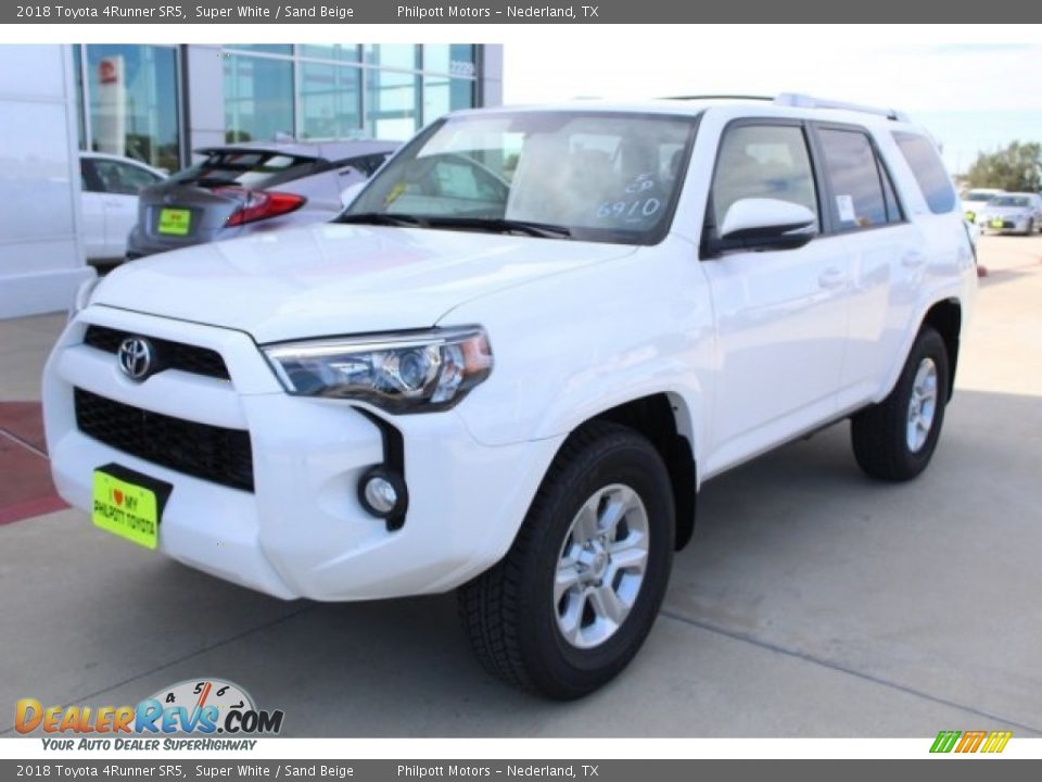 2018 Toyota 4Runner SR5 Super White / Sand Beige Photo #3