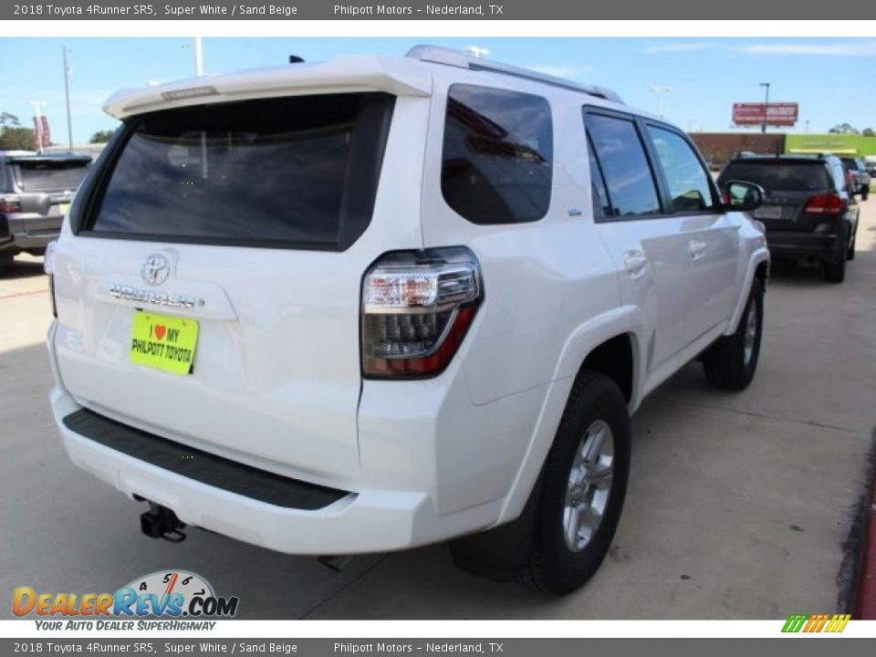 2018 Toyota 4Runner SR5 Super White / Sand Beige Photo #6