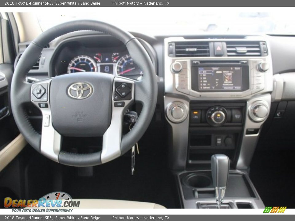 2018 Toyota 4Runner SR5 Super White / Sand Beige Photo #21