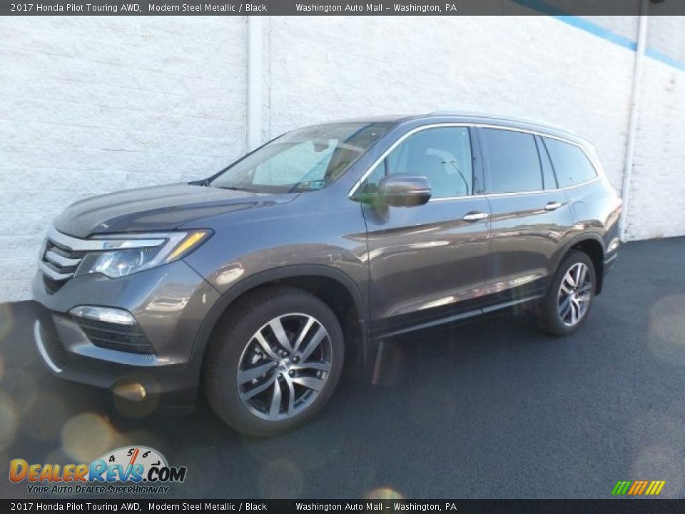 2017 Honda Pilot Touring AWD Modern Steel Metallic / Black Photo #5