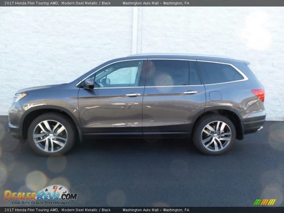 2017 Honda Pilot Touring AWD Modern Steel Metallic / Black Photo #6