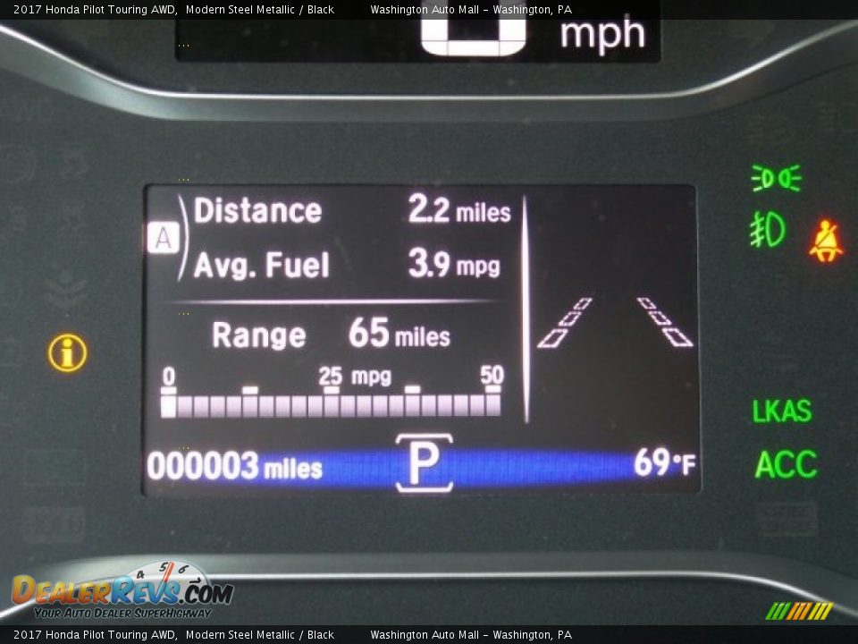 2017 Honda Pilot Touring AWD Modern Steel Metallic / Black Photo #19