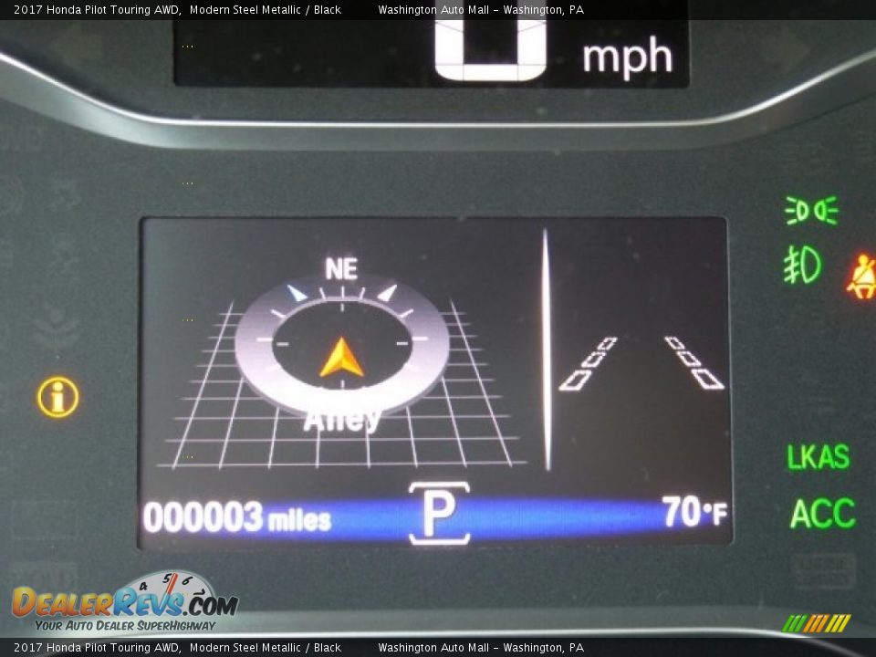 2017 Honda Pilot Touring AWD Modern Steel Metallic / Black Photo #20
