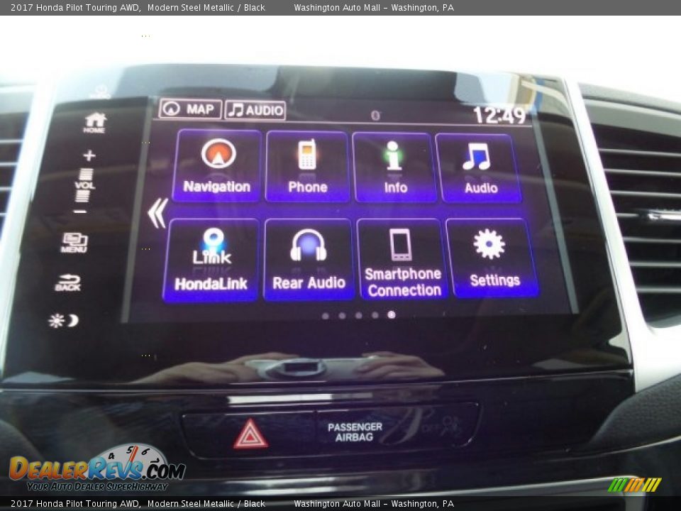 2017 Honda Pilot Touring AWD Modern Steel Metallic / Black Photo #27