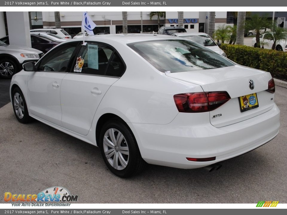 2017 Volkswagen Jetta S Pure White / Black/Palladium Gray Photo #6