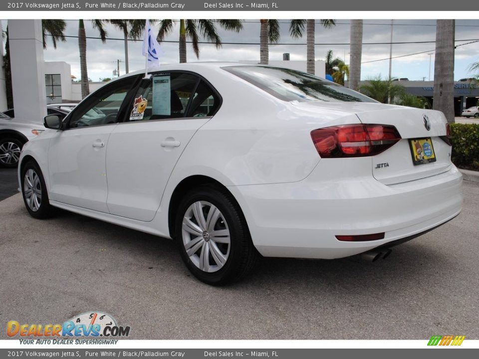 2017 Volkswagen Jetta S Pure White / Black/Palladium Gray Photo #7