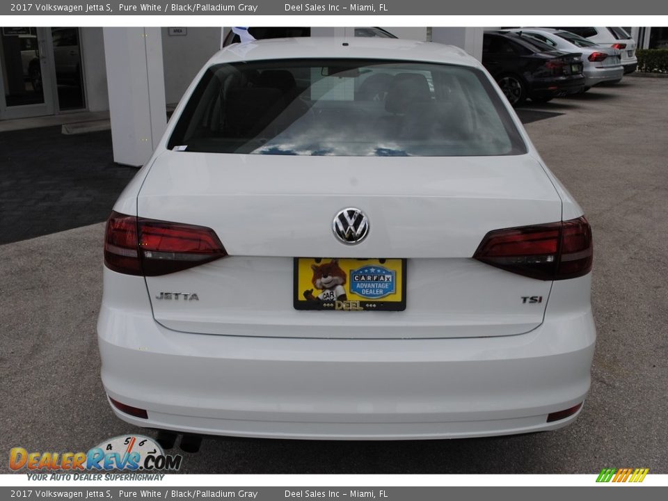 2017 Volkswagen Jetta S Pure White / Black/Palladium Gray Photo #8
