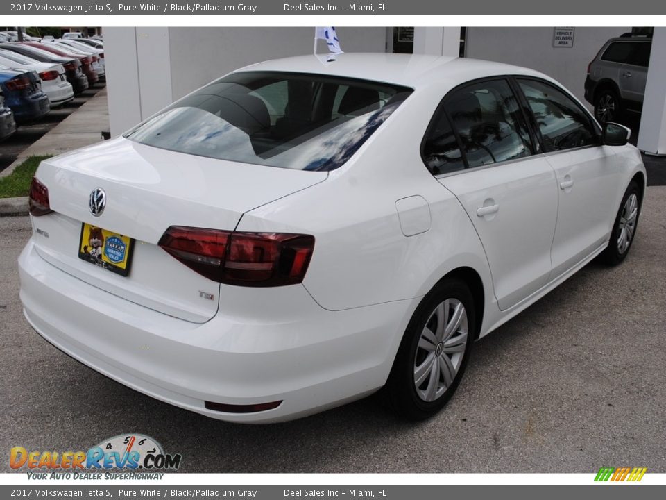 2017 Volkswagen Jetta S Pure White / Black/Palladium Gray Photo #9