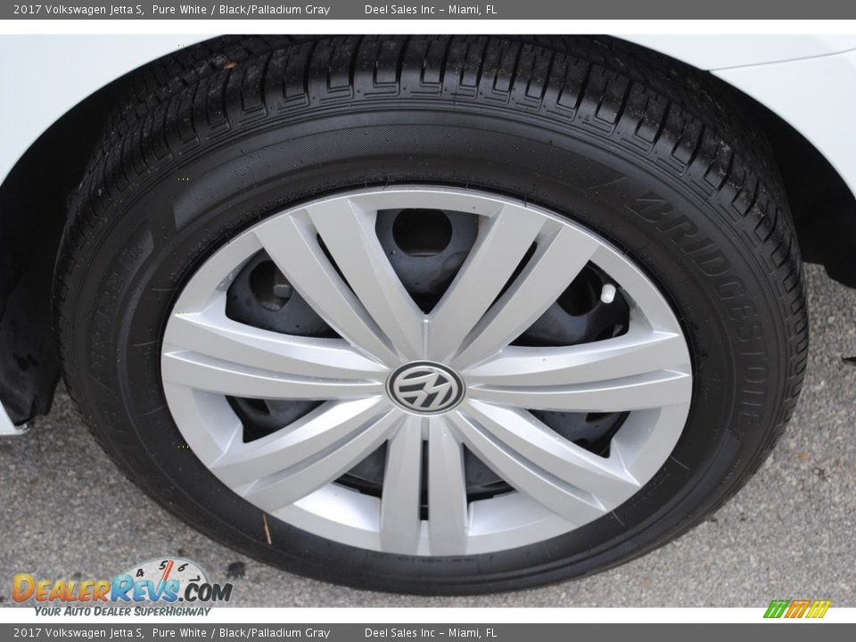 2017 Volkswagen Jetta S Pure White / Black/Palladium Gray Photo #11