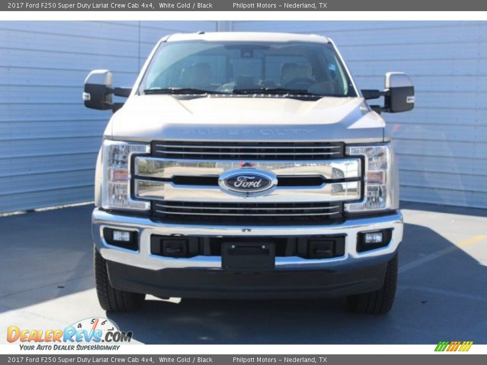 2017 Ford F250 Super Duty Lariat Crew Cab 4x4 White Gold / Black Photo #2