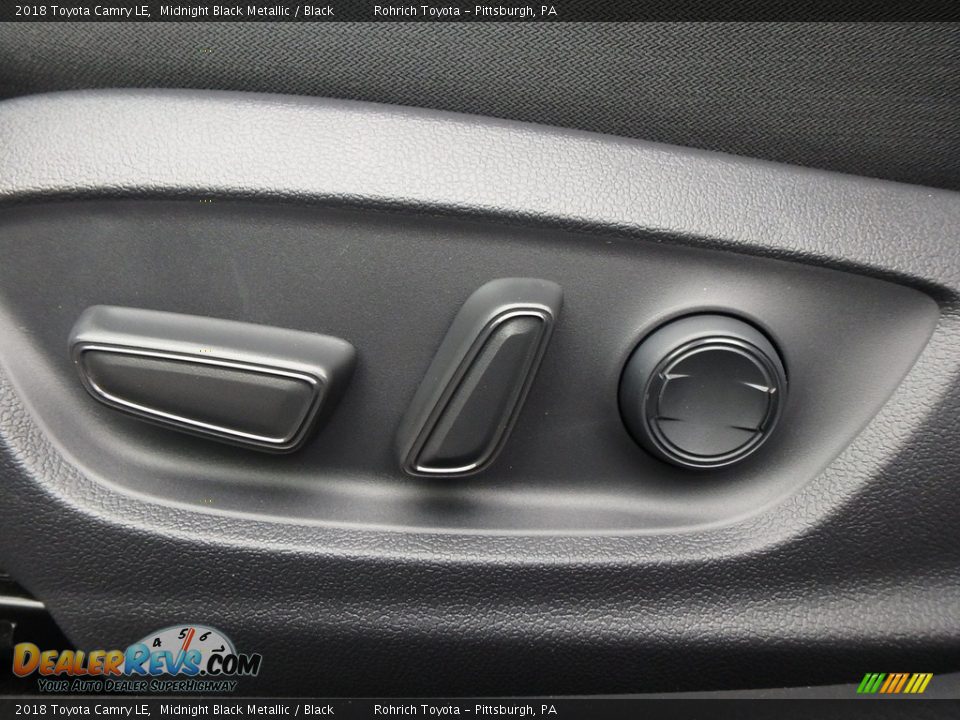 2018 Toyota Camry LE Midnight Black Metallic / Black Photo #11