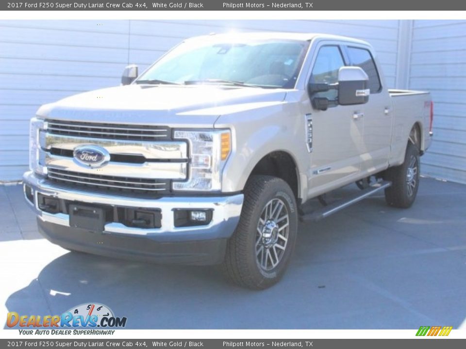 2017 Ford F250 Super Duty Lariat Crew Cab 4x4 White Gold / Black Photo #3
