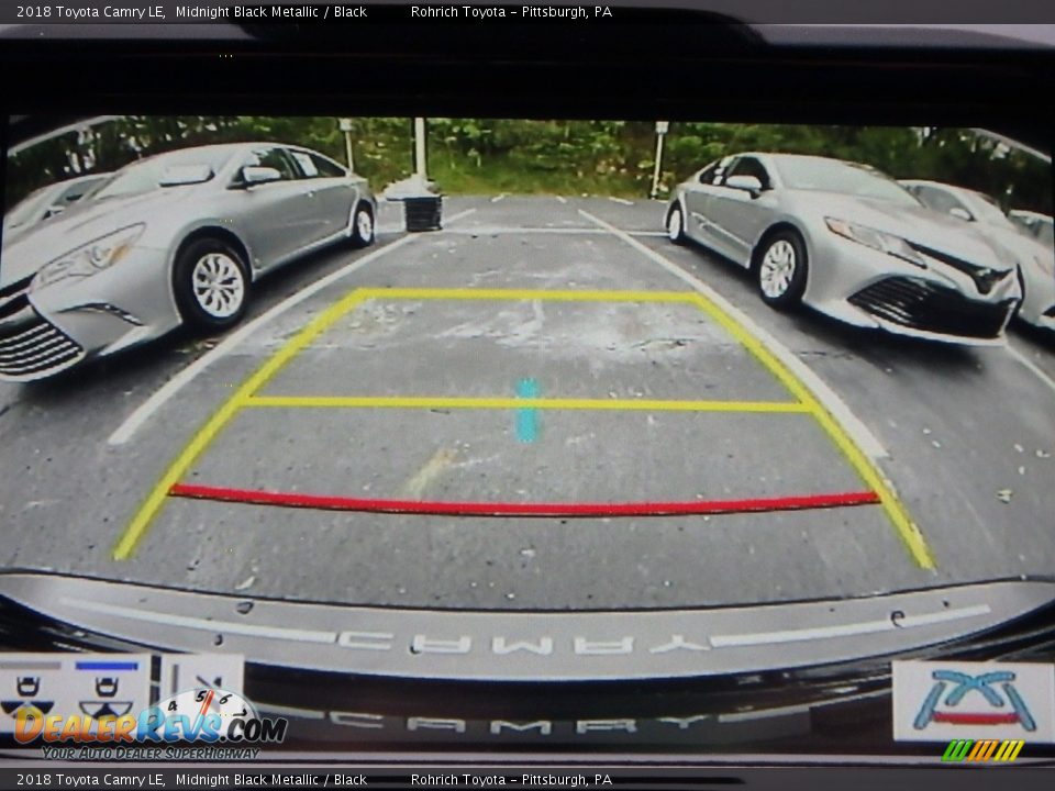 2018 Toyota Camry LE Midnight Black Metallic / Black Photo #13