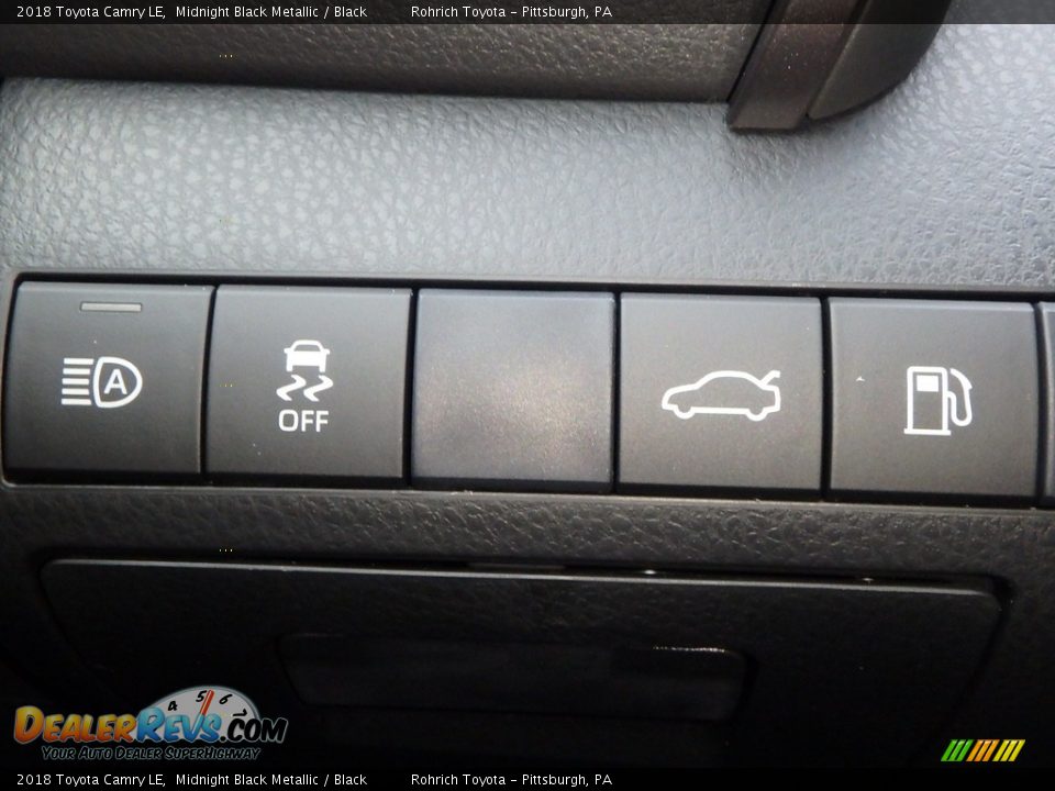 2018 Toyota Camry LE Midnight Black Metallic / Black Photo #14