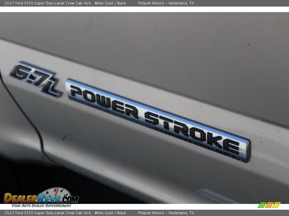 2017 Ford F250 Super Duty Lariat Crew Cab 4x4 White Gold / Black Photo #8