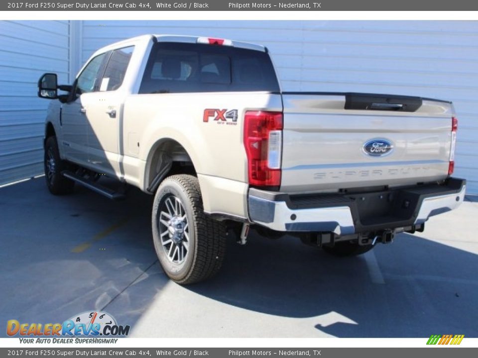 2017 Ford F250 Super Duty Lariat Crew Cab 4x4 White Gold / Black Photo #9