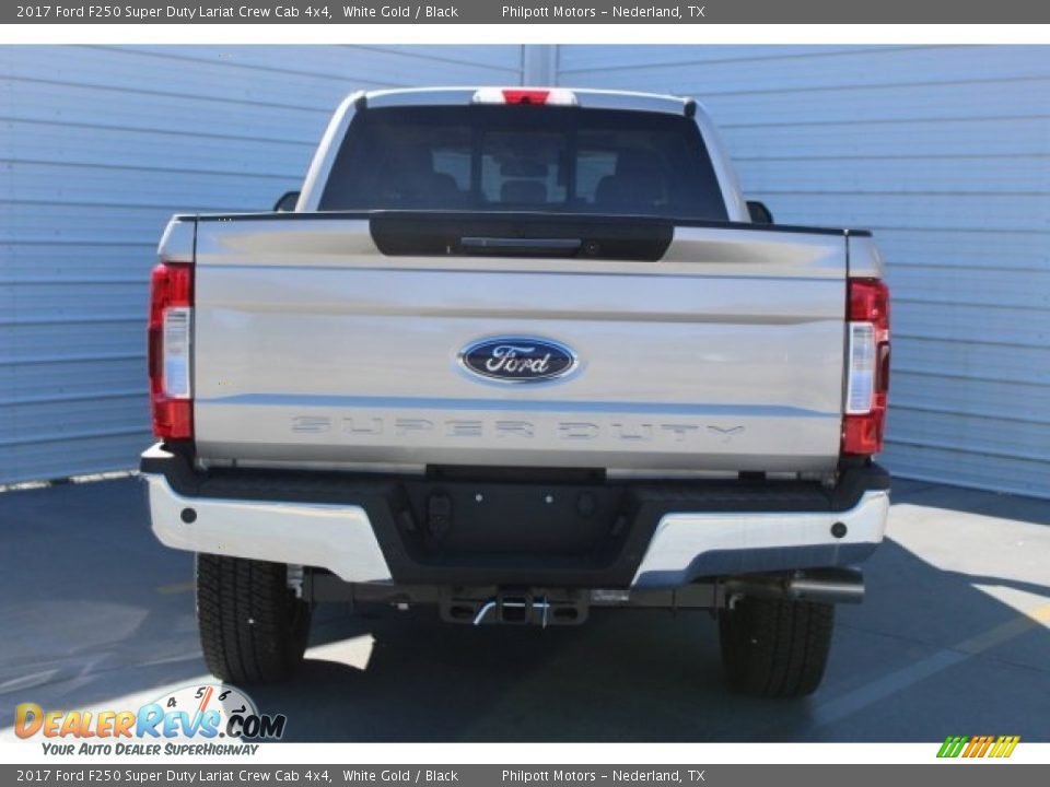 2017 Ford F250 Super Duty Lariat Crew Cab 4x4 White Gold / Black Photo #10