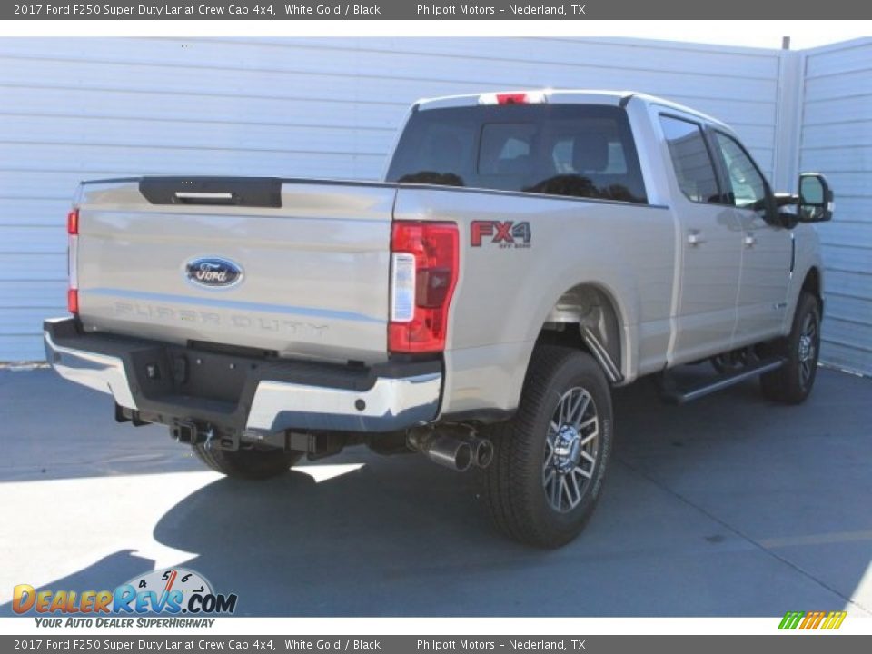2017 Ford F250 Super Duty Lariat Crew Cab 4x4 White Gold / Black Photo #11