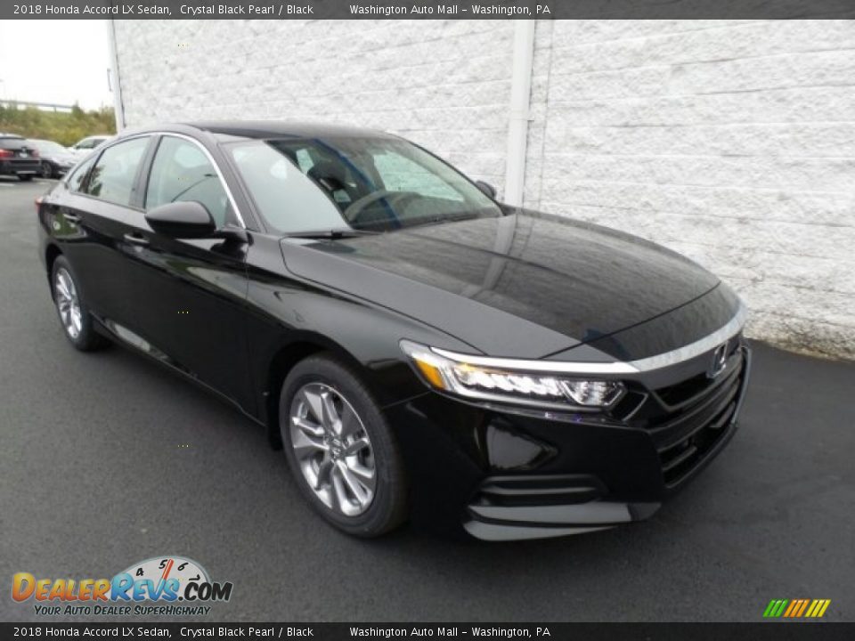 2018 Honda Accord LX Sedan Crystal Black Pearl / Black Photo #1