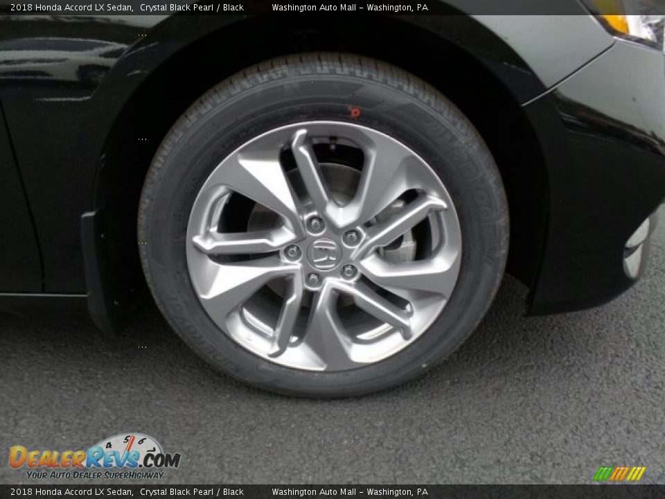2018 Honda Accord LX Sedan Crystal Black Pearl / Black Photo #4