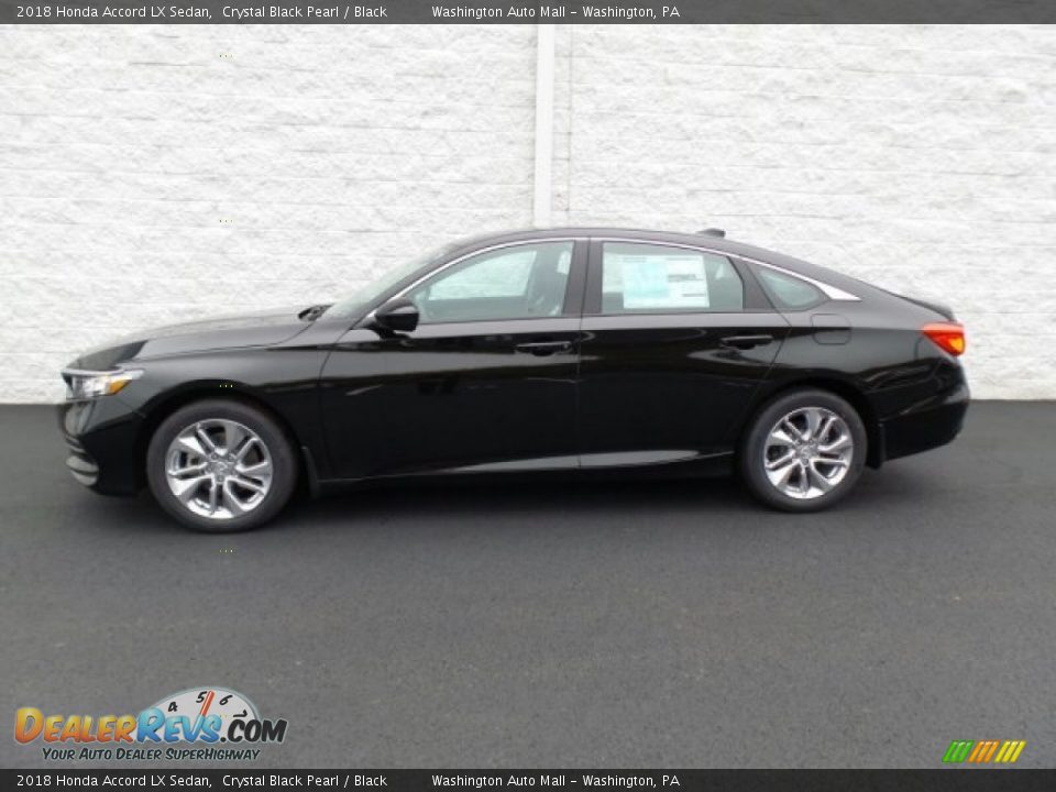 2018 Honda Accord LX Sedan Crystal Black Pearl / Black Photo #6