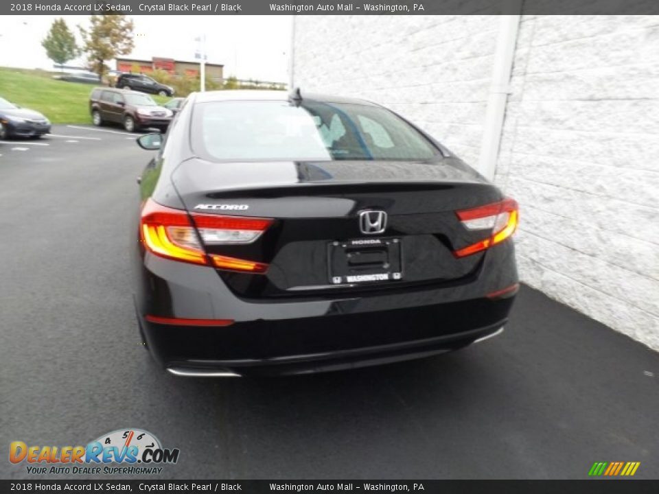 2018 Honda Accord LX Sedan Crystal Black Pearl / Black Photo #7