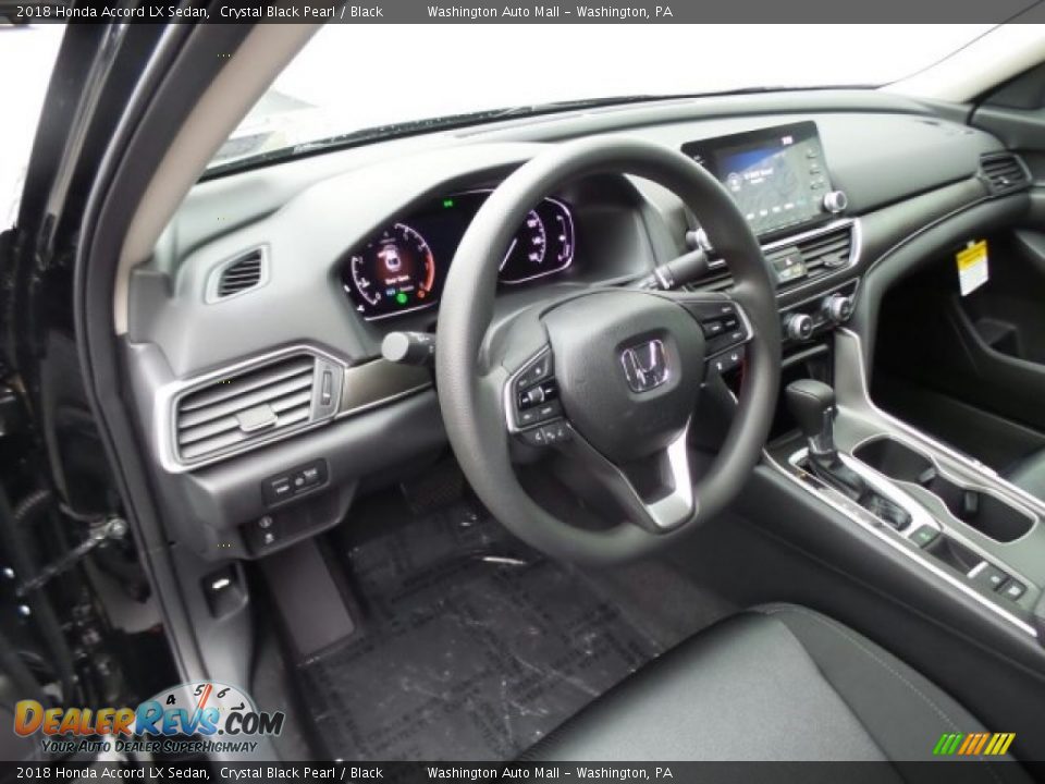 2018 Honda Accord LX Sedan Crystal Black Pearl / Black Photo #8