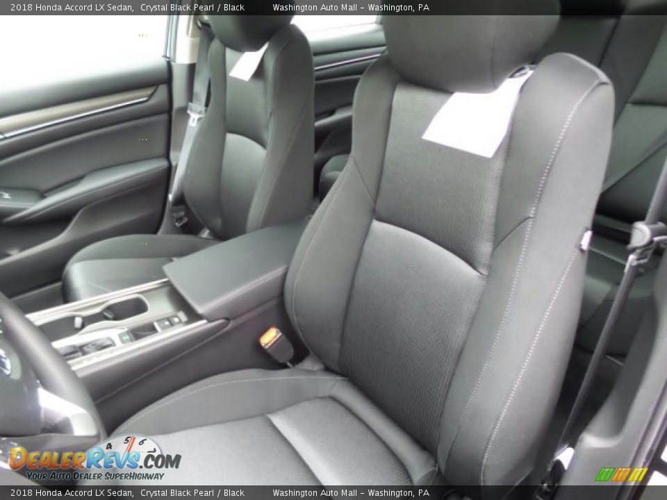 2018 Honda Accord LX Sedan Crystal Black Pearl / Black Photo #9