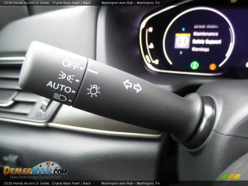 2018 Honda Accord LX Sedan Crystal Black Pearl / Black Photo #18
