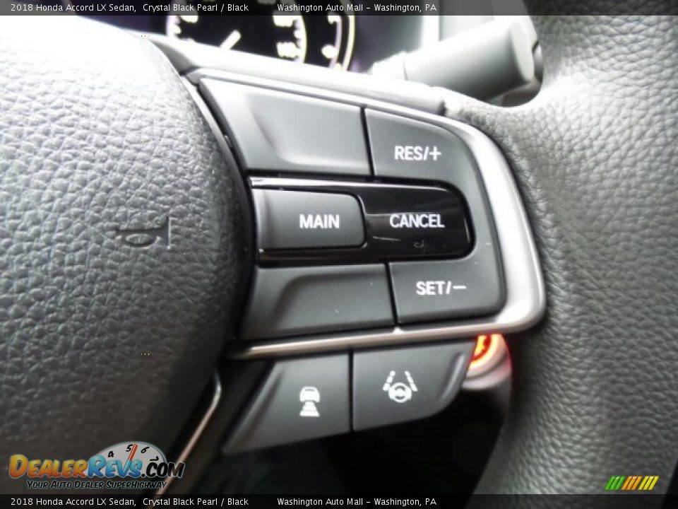 2018 Honda Accord LX Sedan Crystal Black Pearl / Black Photo #19