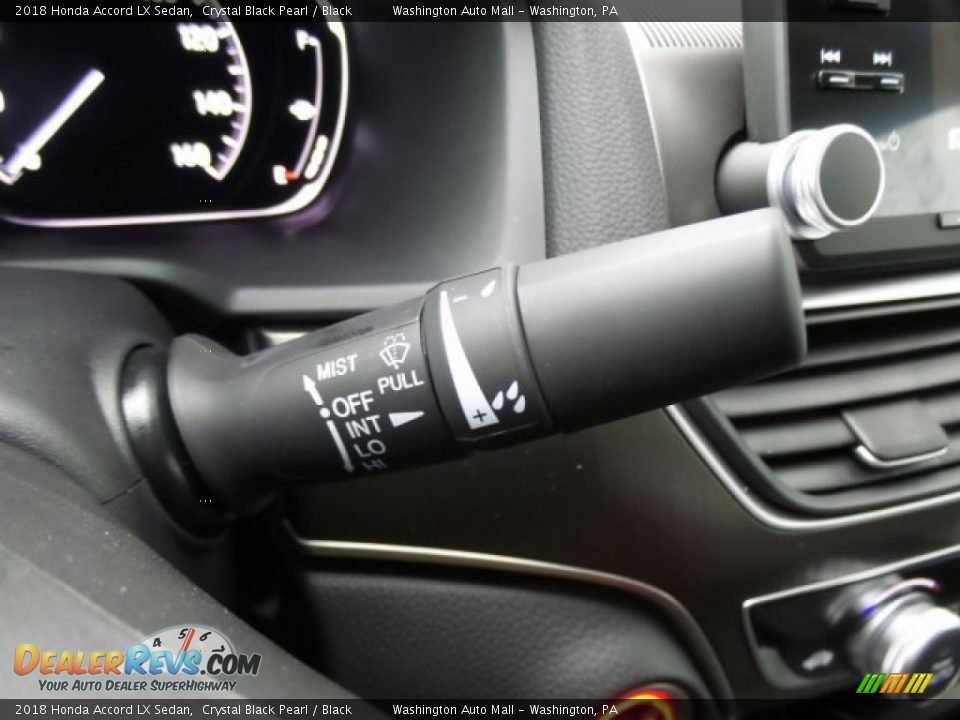 2018 Honda Accord LX Sedan Crystal Black Pearl / Black Photo #20