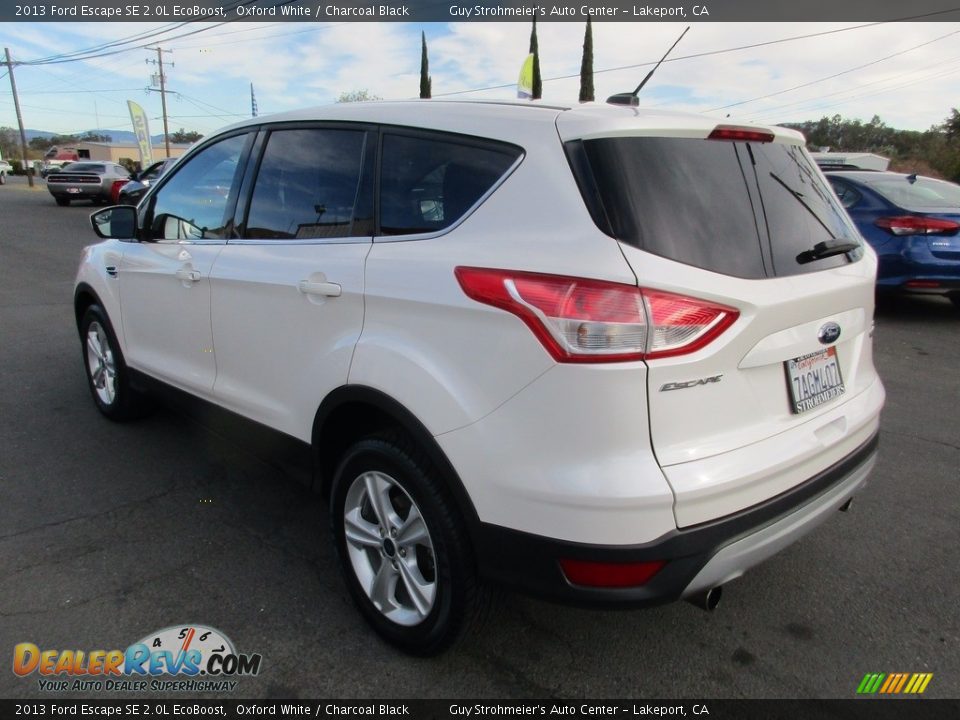2013 Ford Escape SE 2.0L EcoBoost Oxford White / Charcoal Black Photo #5