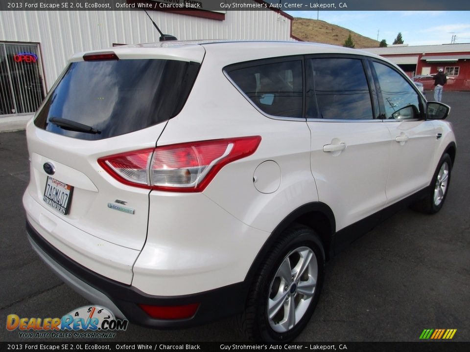 2013 Ford Escape SE 2.0L EcoBoost Oxford White / Charcoal Black Photo #7