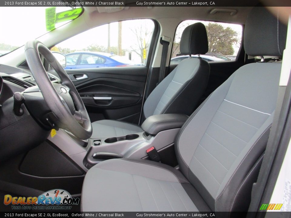 2013 Ford Escape SE 2.0L EcoBoost Oxford White / Charcoal Black Photo #8