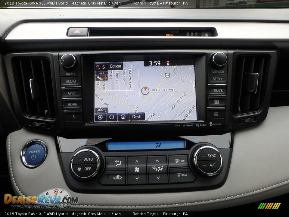 Navigation of 2018 Toyota RAV4 XLE AWD Hybrid Photo #12