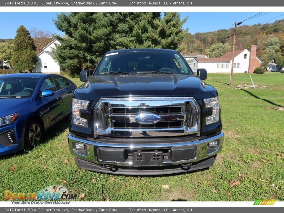 2017 Ford F150 XLT SuperCrew 4x4 Shadow Black / Earth Gray Photo #2