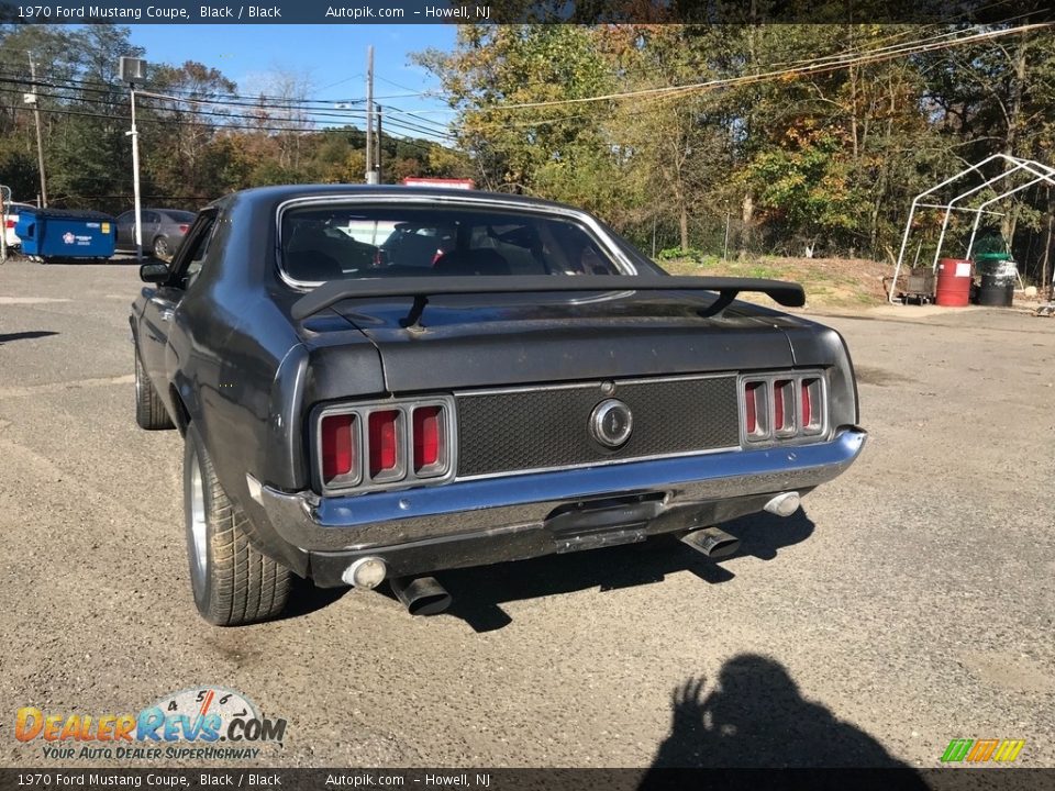 1970 Ford Mustang Coupe Black / Black Photo #4