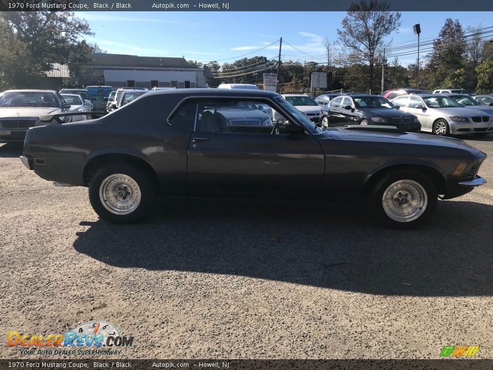 1970 Ford Mustang Coupe Black / Black Photo #8