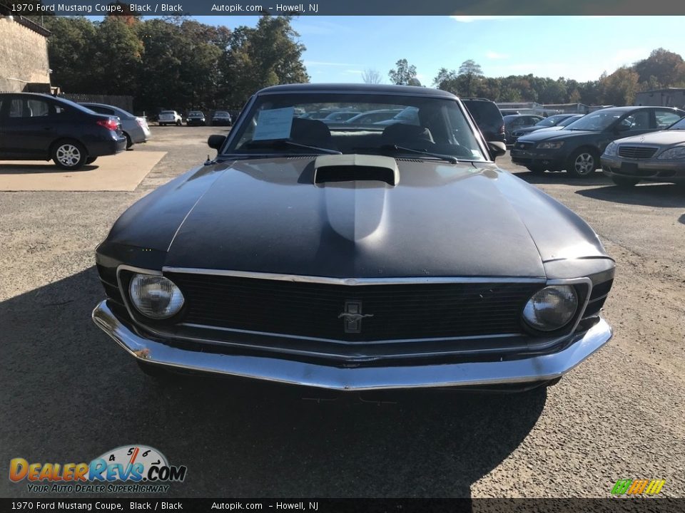 1970 Ford Mustang Coupe Black / Black Photo #10