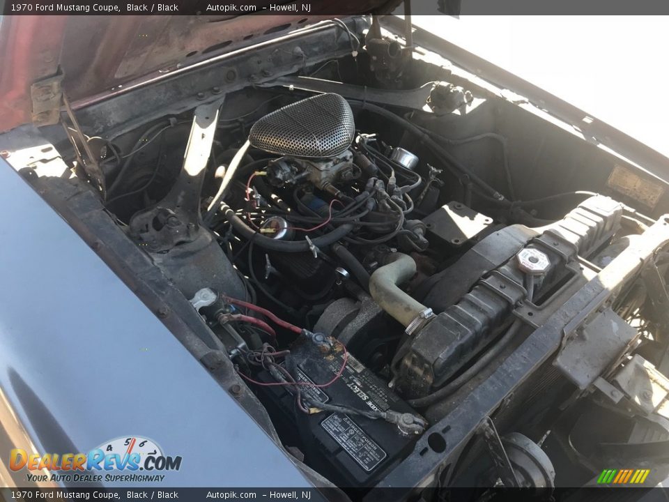 1970 Ford Mustang Coupe Black / Black Photo #11