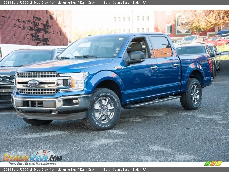 2018 Ford F150 XLT SuperCrew 4x4 Lightning Blue / Earth Gray Photo #1