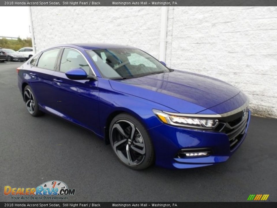 2018 Honda Accord Sport Sedan Still Night Pearl / Black Photo #1
