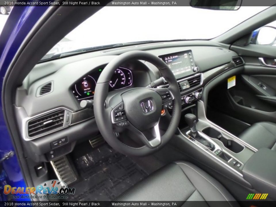 Black Interior - 2018 Honda Accord Sport Sedan Photo #8