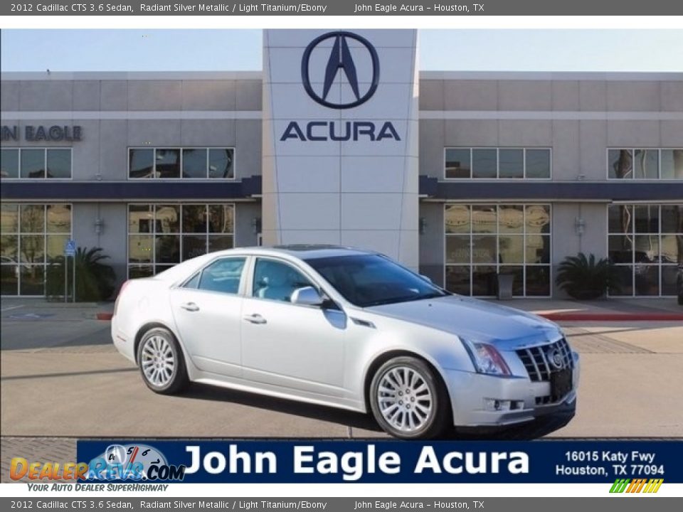 2012 Cadillac CTS 3.6 Sedan Radiant Silver Metallic / Light Titanium/Ebony Photo #1