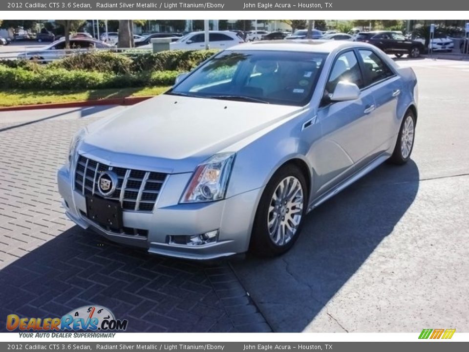2012 Cadillac CTS 3.6 Sedan Radiant Silver Metallic / Light Titanium/Ebony Photo #3