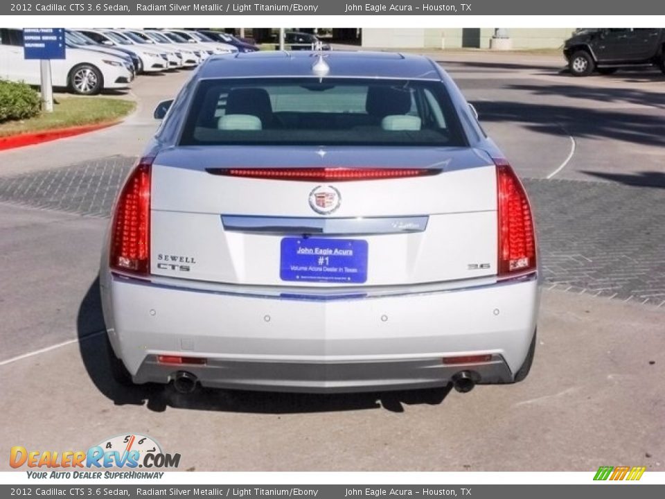 2012 Cadillac CTS 3.6 Sedan Radiant Silver Metallic / Light Titanium/Ebony Photo #6