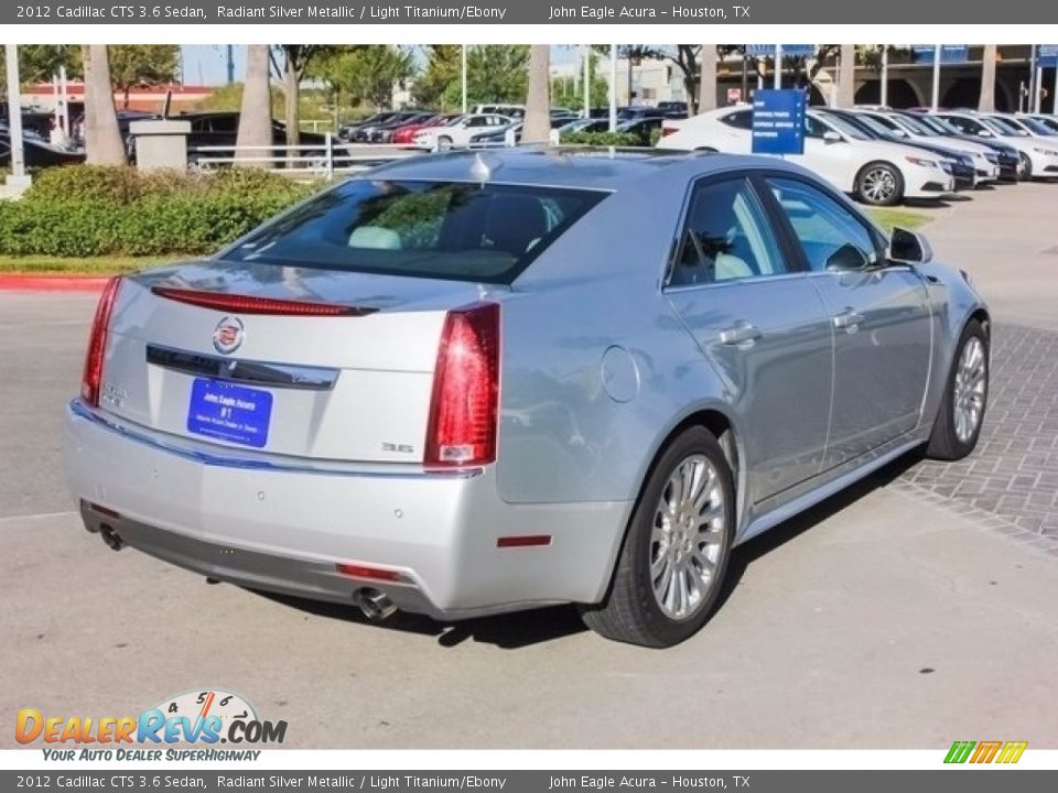 2012 Cadillac CTS 3.6 Sedan Radiant Silver Metallic / Light Titanium/Ebony Photo #7