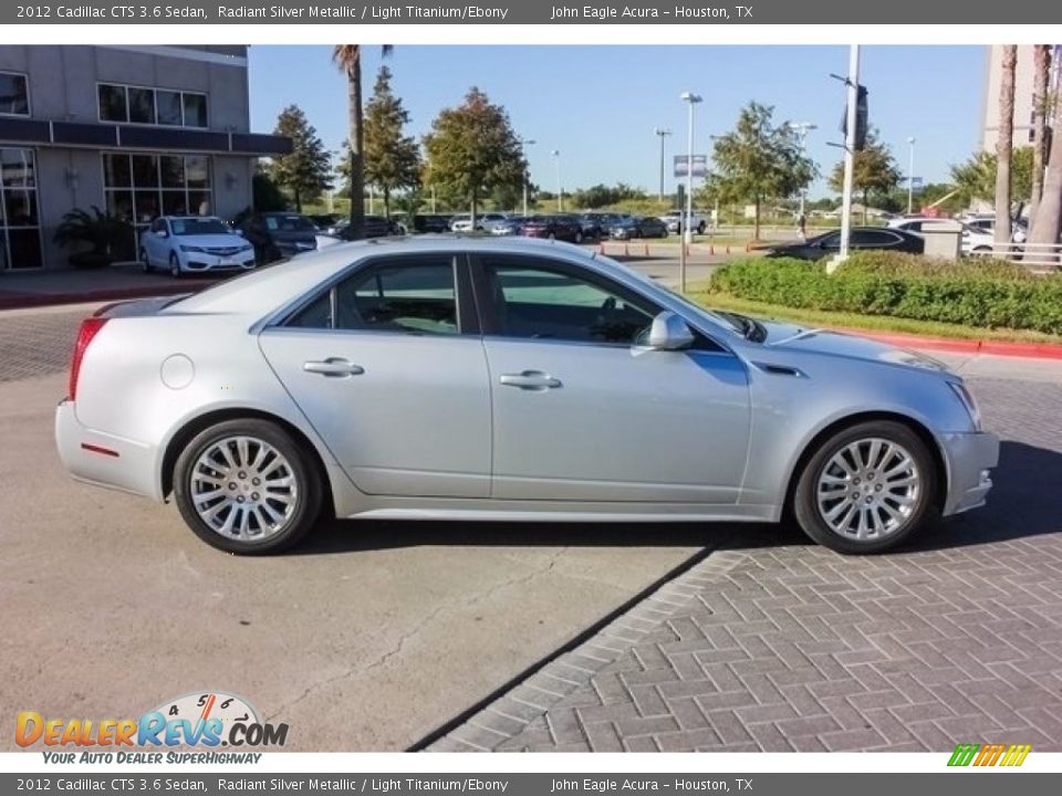 2012 Cadillac CTS 3.6 Sedan Radiant Silver Metallic / Light Titanium/Ebony Photo #8